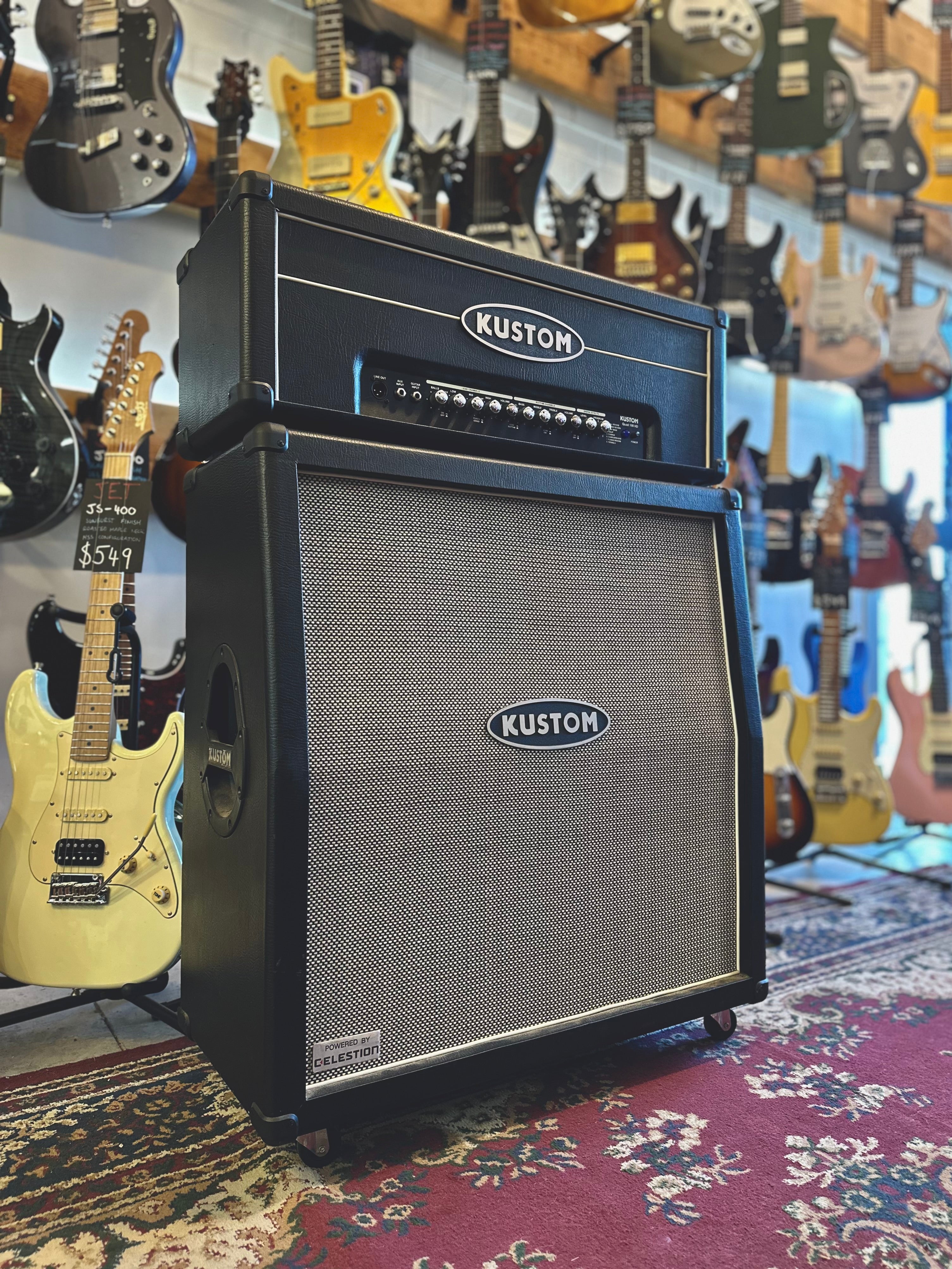 Kustom | Quad 100 | 100w Head + 4x12 Cab | Pre-Loved Kustom | Quad 100 | 100w Head + 4x12 Cab | Pre-Loved